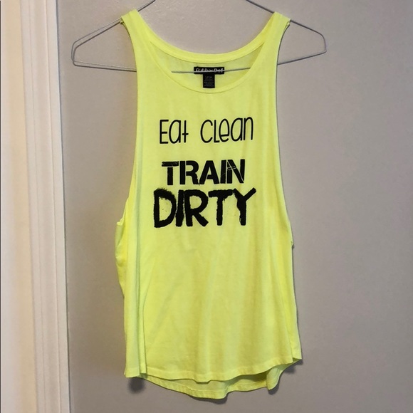 Tops - Eat clean train dirty tank